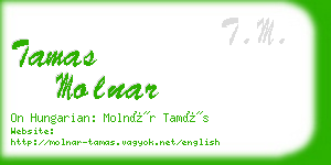 tamas molnar business card
